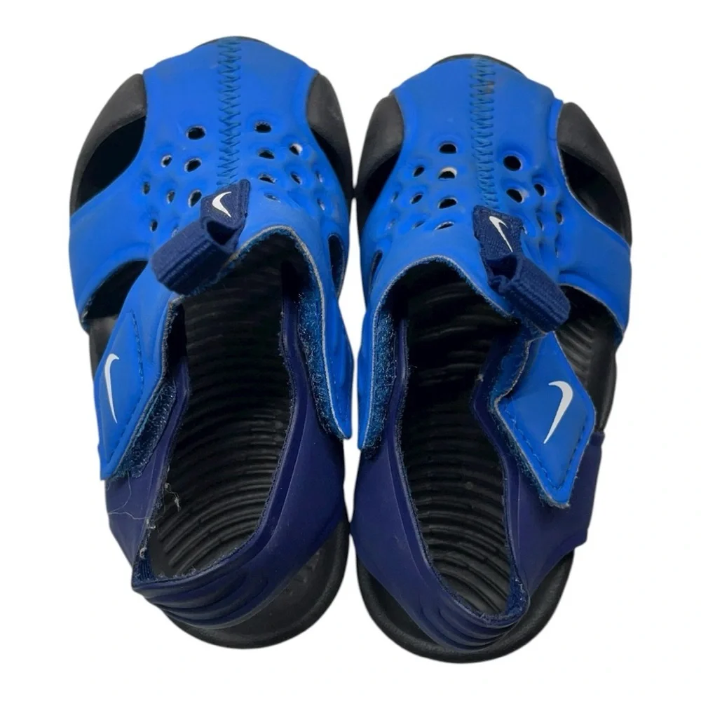 Nike Kids Blue and Navy Open-Toe Sandals
